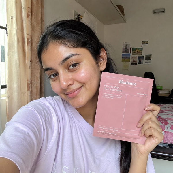 Sovira customer with the overnight glow mask