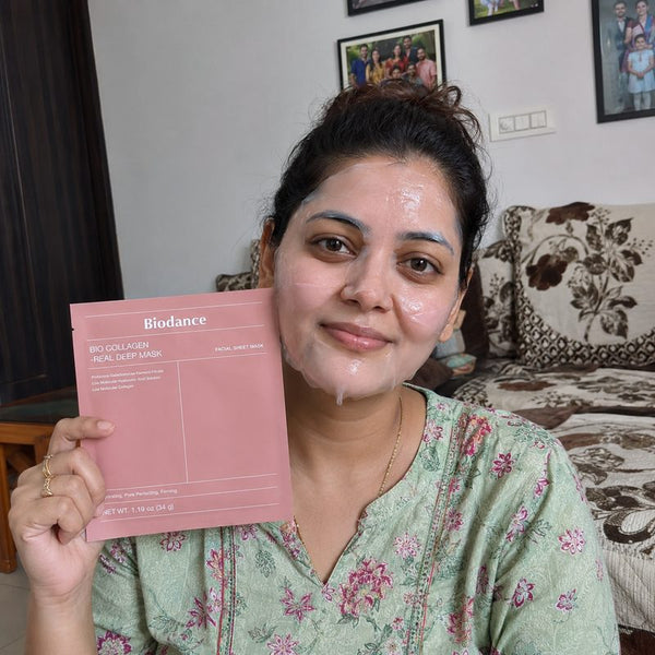Sovira customer with the overnight glow mask