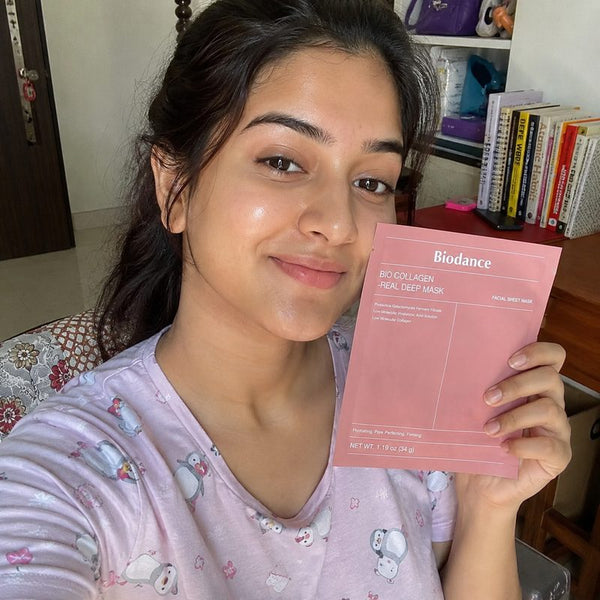 Sovira customer with the overnight glow mask