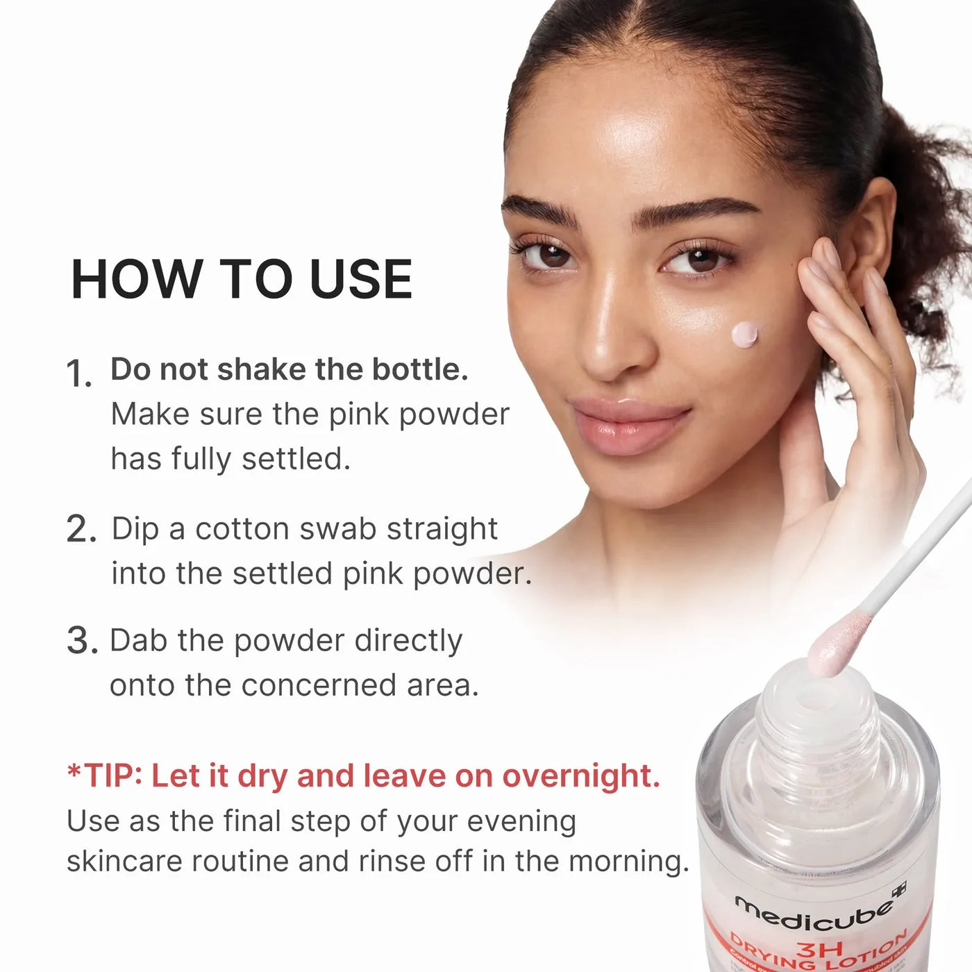 How to use: dip and dab on the spot
