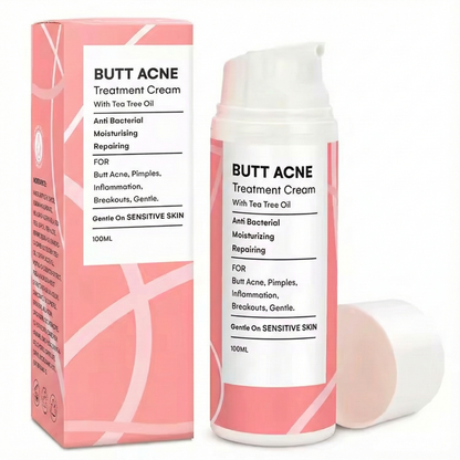 Butt Acne Clearing Treatment Cream (2% Salicylic Acid & Tea Tree Oil)