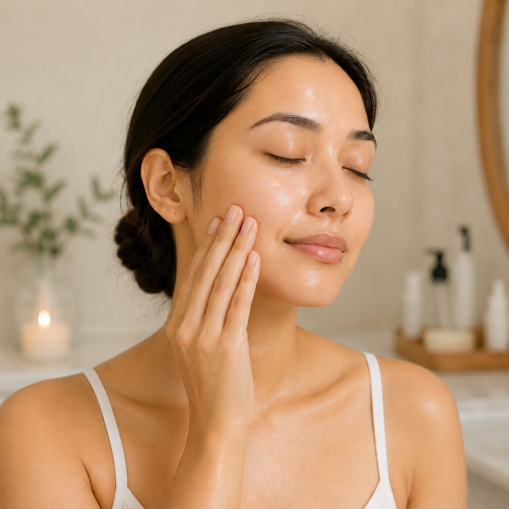 Step 3 — peel off and reveal dewy, glowing skin