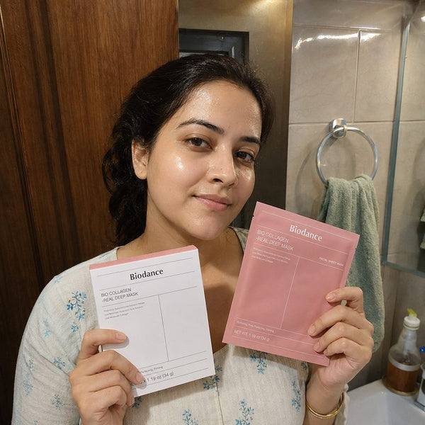 Sovira customer with the overnight glow mask