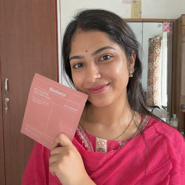 Sovira customer with the overnight glow mask